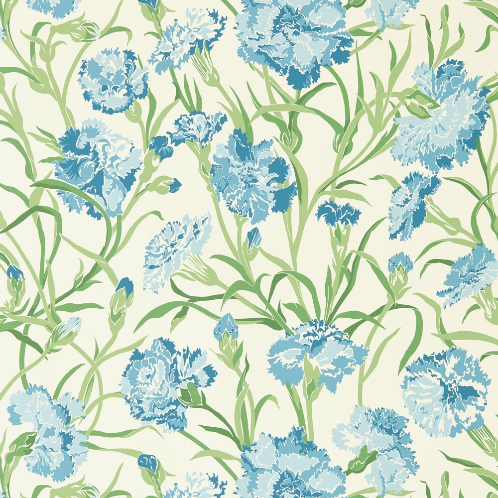 Fleur de Joie Wallpaper 113134 by Harlequin in French Blue Succulent Soft Focus